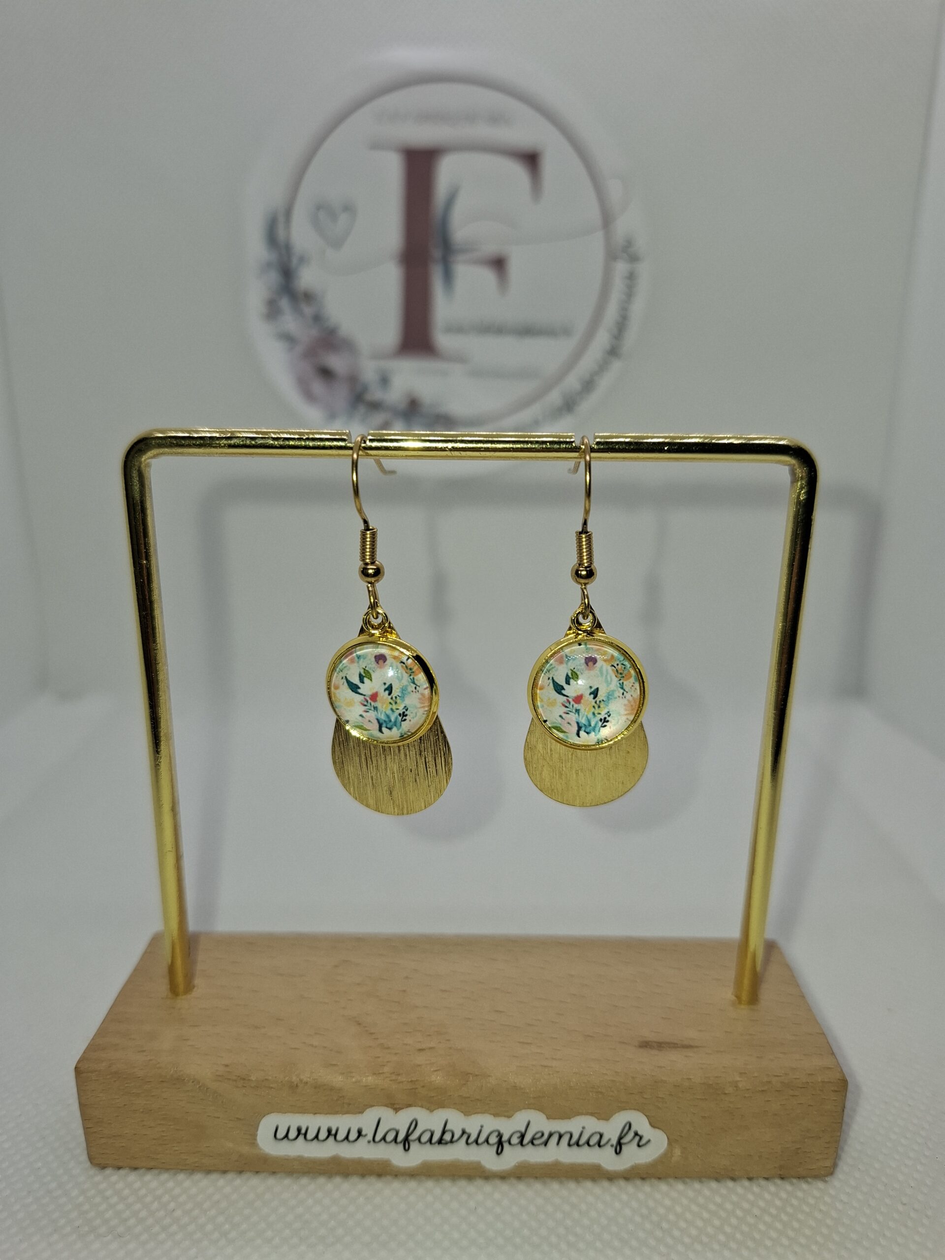 Boucles d&rsquo;oreilles dorées 660