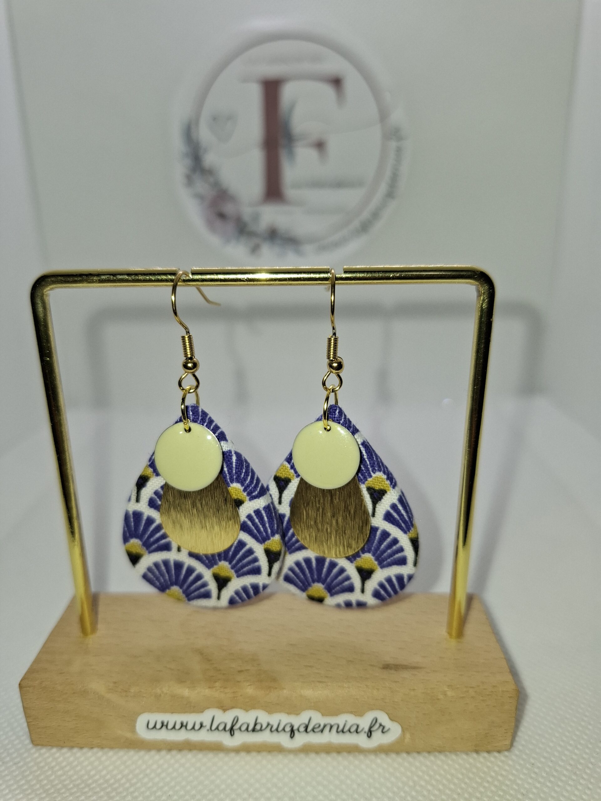 Boucles d&rsquo;oreilles  bois 663